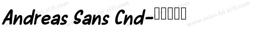 Andreas Sans Cnd字体转换